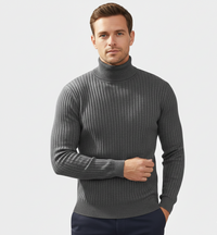 Męski Golf o Dopasowanym Kroju na Jesieni | Sweter Męski duży