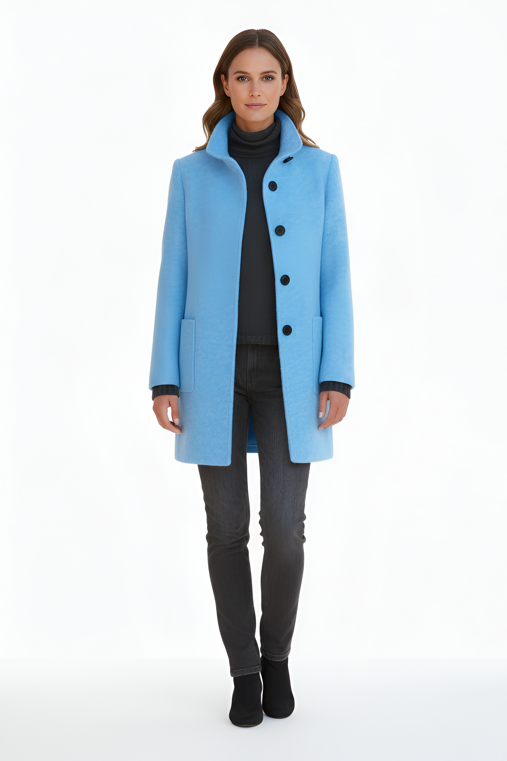 Elegancki Damski Płaszcz o Klasycznym Kroju | Płaszcz Damski