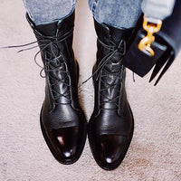Botki Damskie Eleganckie na Obcasie | Klasyczne Czarne Buty Damskie