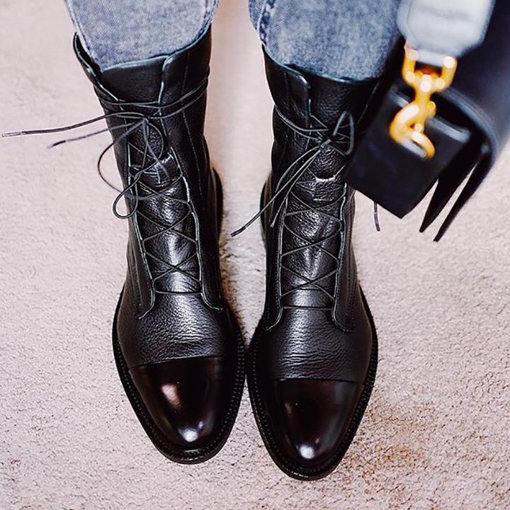 Botki Damskie Eleganckie na Obcasie | Klasyczne Czarne Buty Damskie