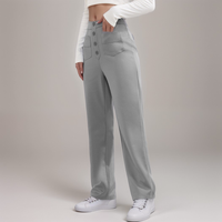 Spodnie z wysokim stanem | Szerokie nogawki | Styl retro | Modny casual