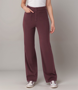 Spodnie z wysokim stanem | Szerokie nogawki | Styl retro | Modny casual
