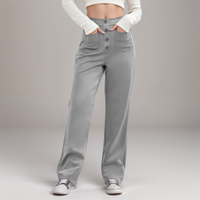 Spodnie z wysokim stanem | Szerokie nogawki | Styl retro | Modny casual