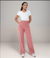 Spodnie z wysokim stanem | Szerokie nogawki | Styl retro | Modny casual