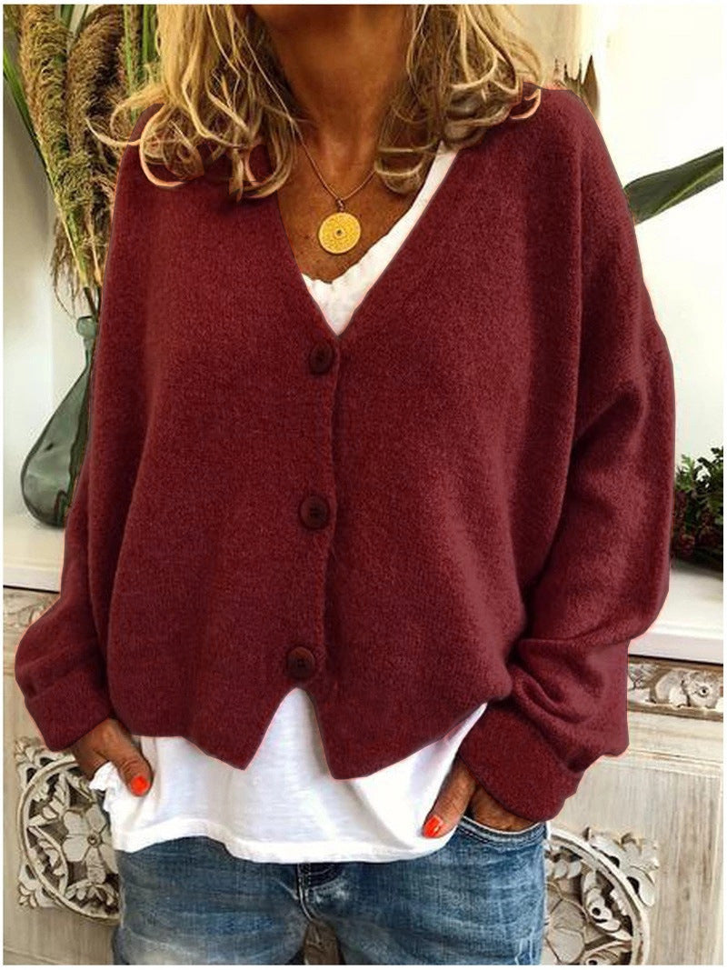 Sweter Kardigan Damski | Luźny Krój | Styl Casual | Całoroczna Warstwa