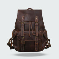 Męski Plecak Skórzany w Stylu Vintage | Elegancki Plecak na Pracę i Podróże