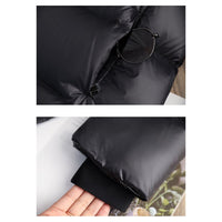 Kurtka Damska Zimowa Długa w Stylu Puchowym | Ciepła Kurtka Przeciwdeszczowa