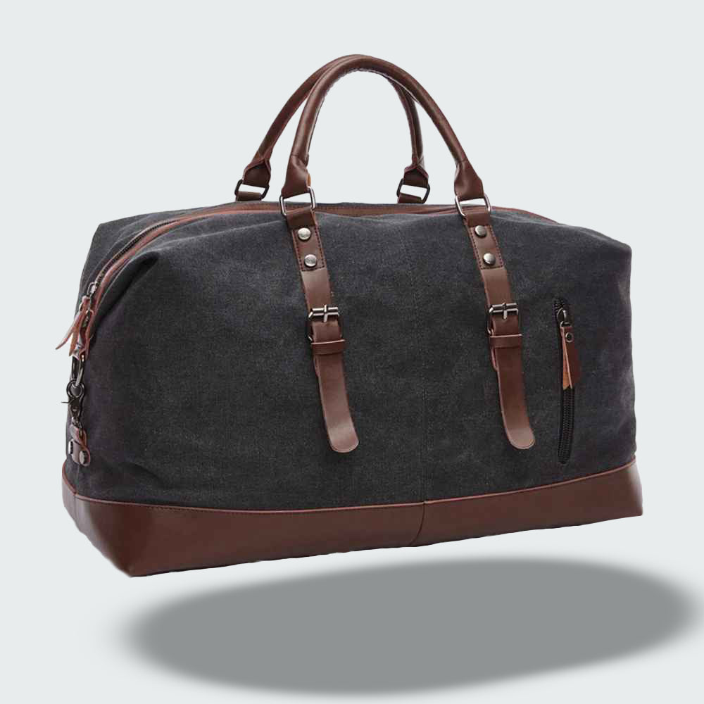 Torba Podróżna w Stylu Vintage z Woskowanego Płótna | Klasyczna Weekendowa Torba