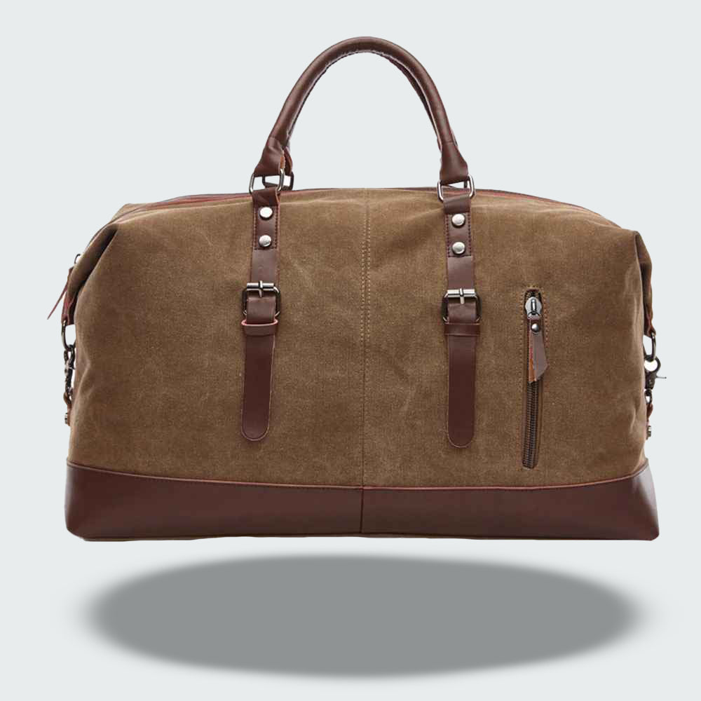 Torba Podróżna w Stylu Vintage z Woskowanego Płótna | Klasyczna Weekendowa Torba