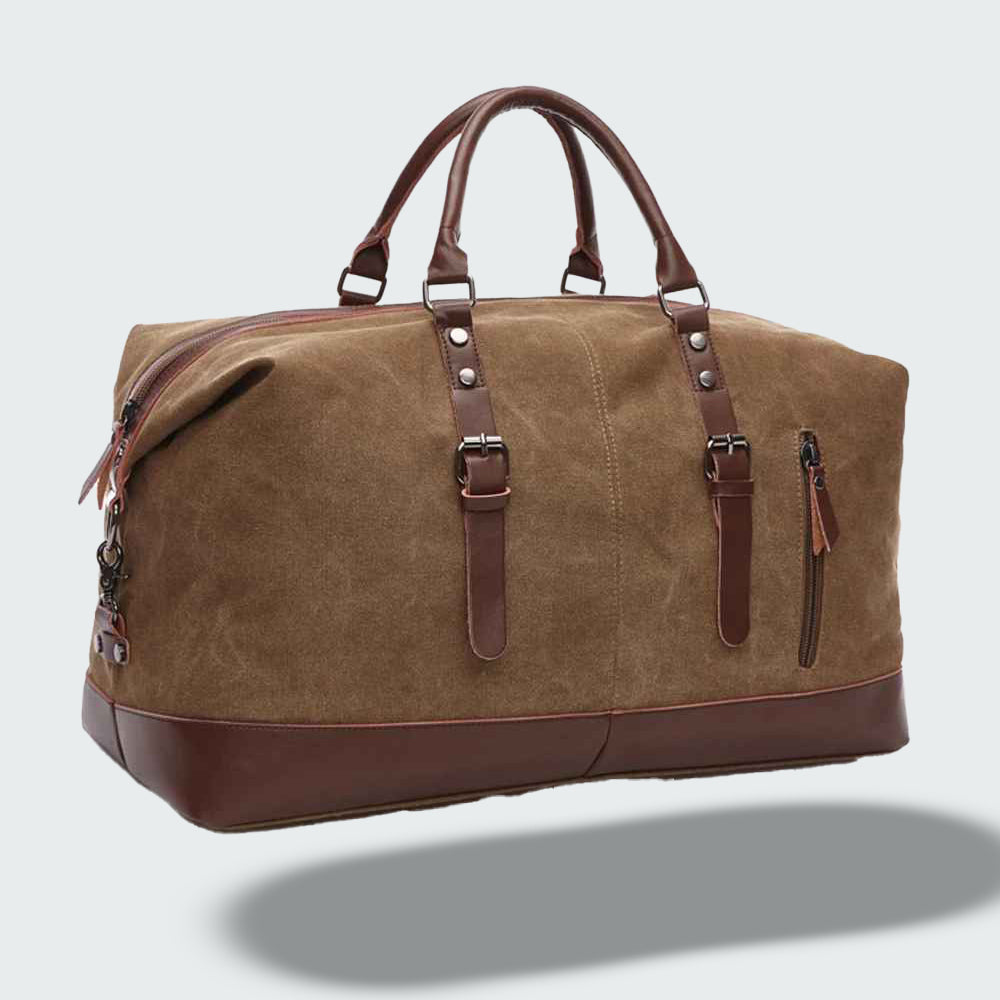 Torba Podróżna w Stylu Vintage z Woskowanego Płótna | Klasyczna Weekendowa Torba