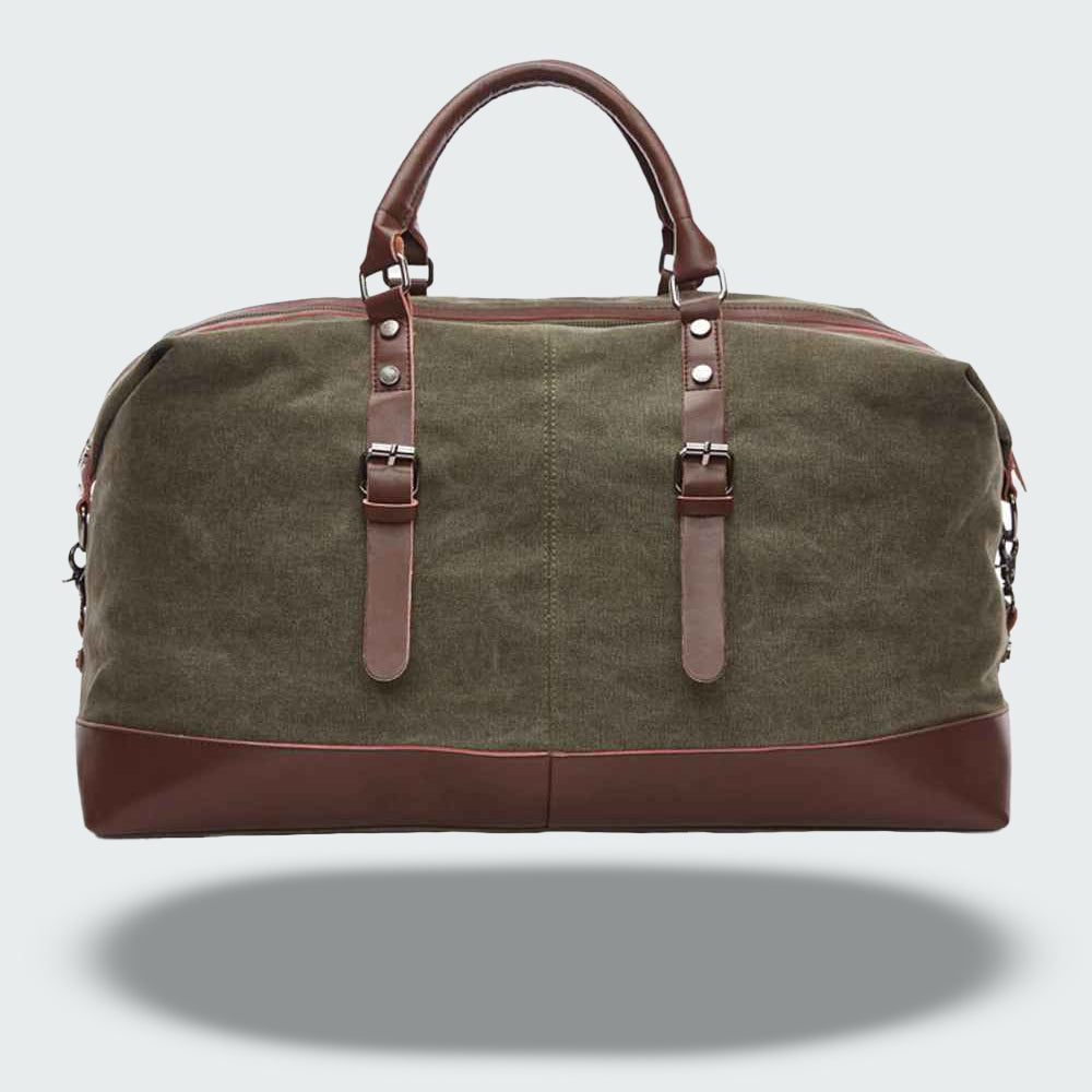 Torba Podróżna w Stylu Vintage z Woskowanego Płótna | Klasyczna Weekendowa Torba