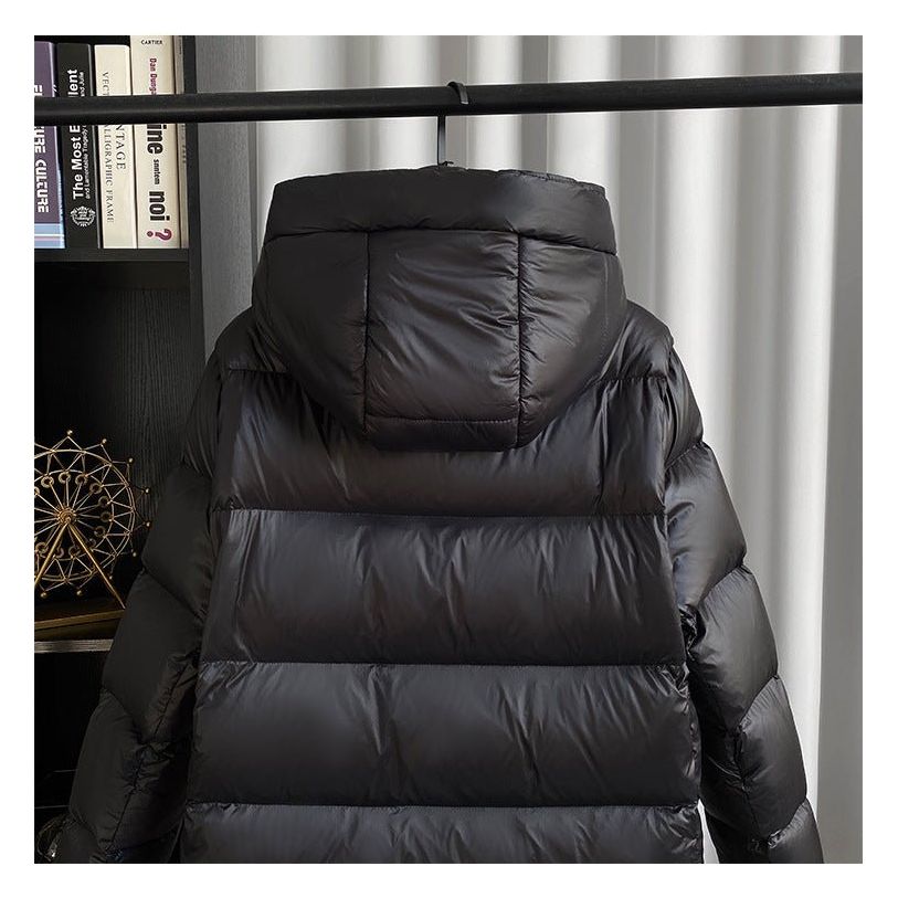 Kurtka Damska Zimowa Długa w Stylu Puchowym | Ciepła Kurtka Przeciwdeszczowa