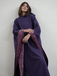 Unisex Ponczo z Kapturem w Stylu Oversize | Ciepła Bluza Przejściowa