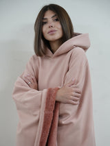 Unisex Ponczo z Kapturem w Stylu Oversize | Ciepła Bluza Przejściowa