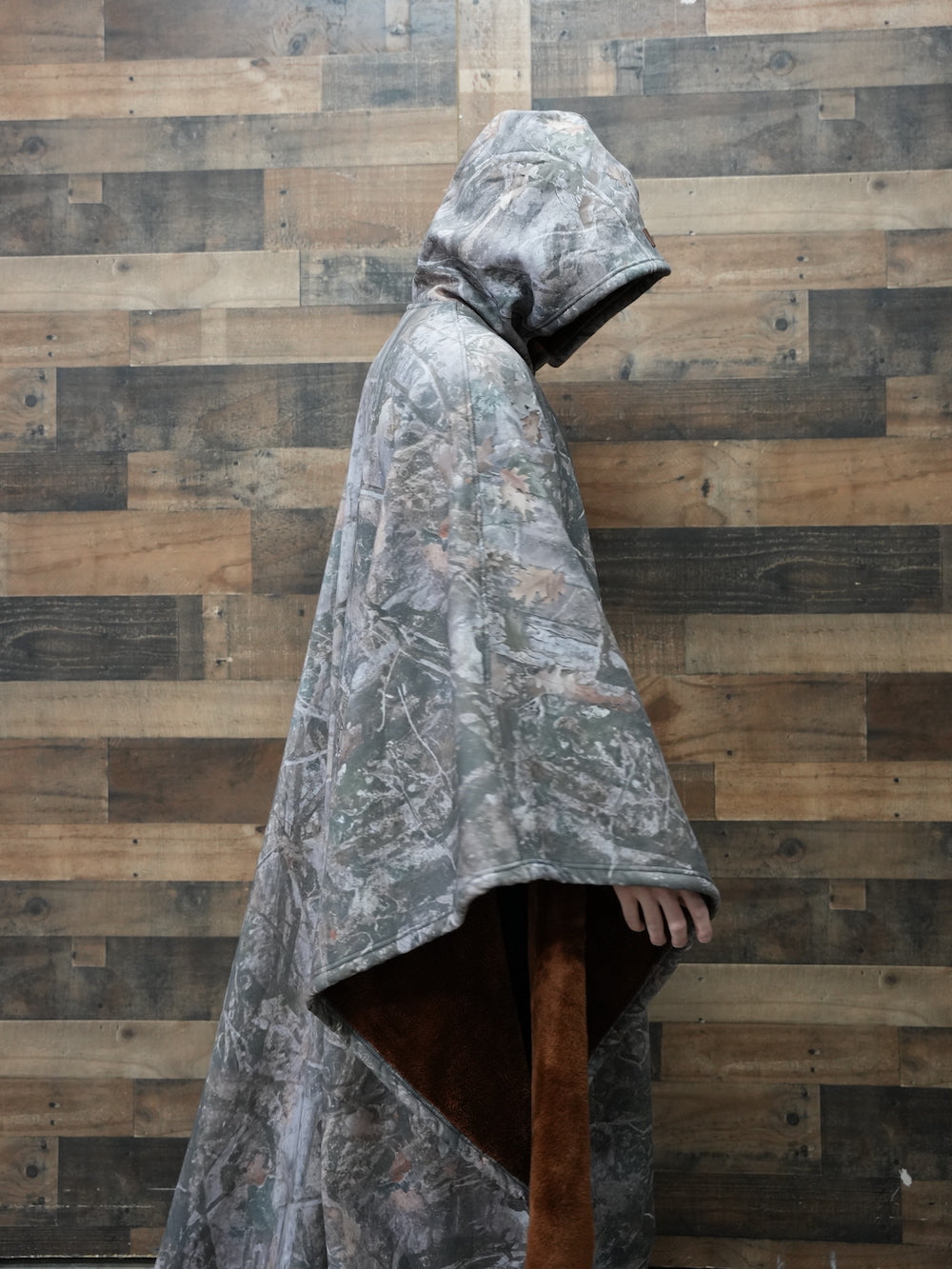 Unisex Ponczo z Kapturem w Stylu Oversize | Ciepła Bluza Przejściowa