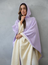 Unisex Ponczo z Kapturem w Stylu Oversize | Ciepła Bluza Przejściowa