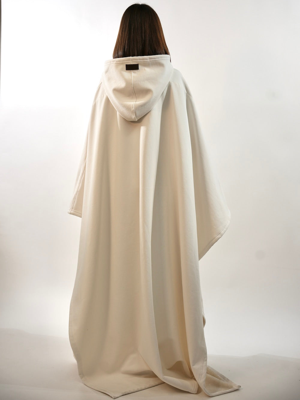 Unisex Ponczo z Kapturem w Stylu Oversize | Ciepła Bluza Przejściowa