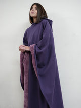 Unisex Ponczo z Kapturem w Stylu Oversize | Ciepła Bluza Przejściowa