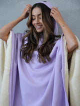 Unisex Ponczo z Kapturem w Stylu Oversize | Ciepła Bluza Przejściowa