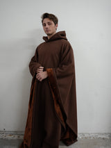 Unisex Ponczo z Kapturem w Stylu Oversize | Ciepła Bluza Przejściowa