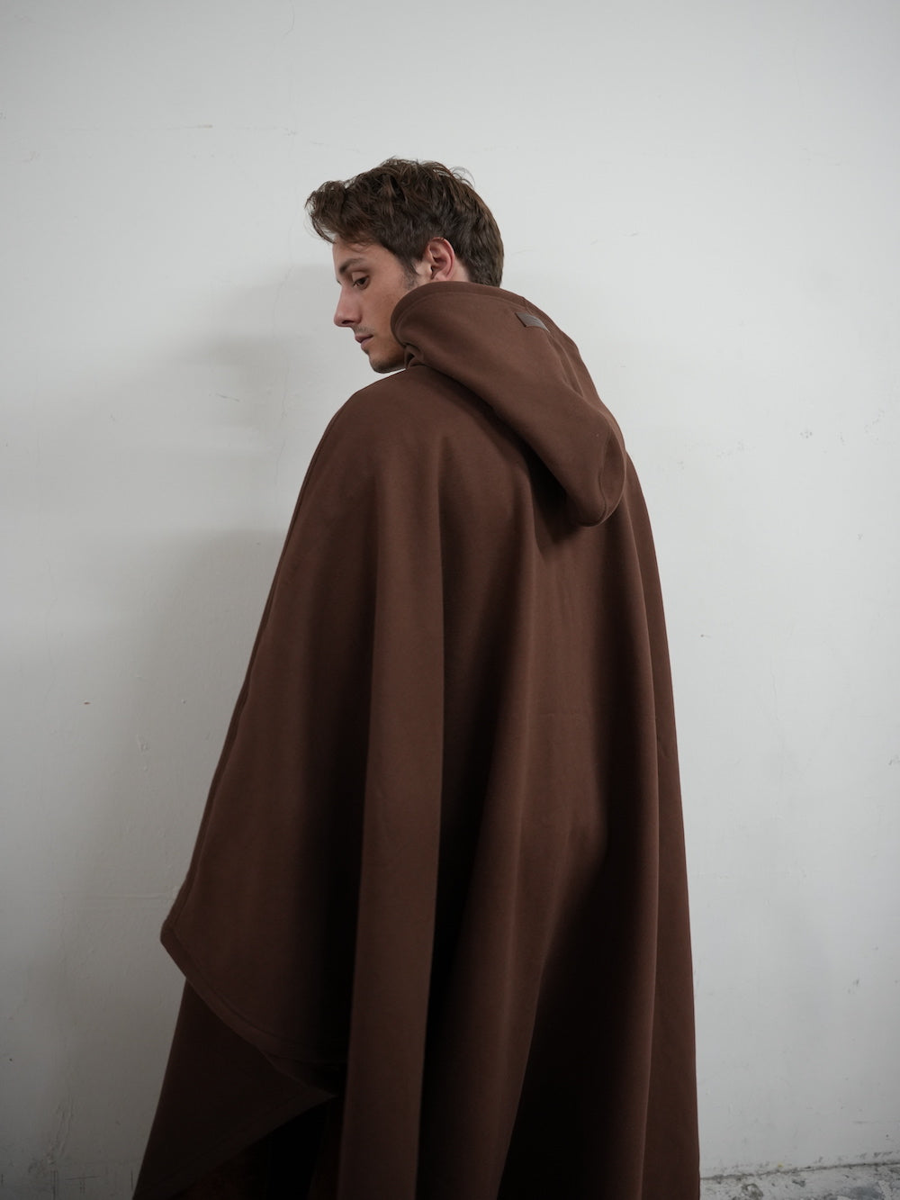 Unisex Ponczo z Kapturem w Stylu Oversize | Ciepła Bluza Przejściowa