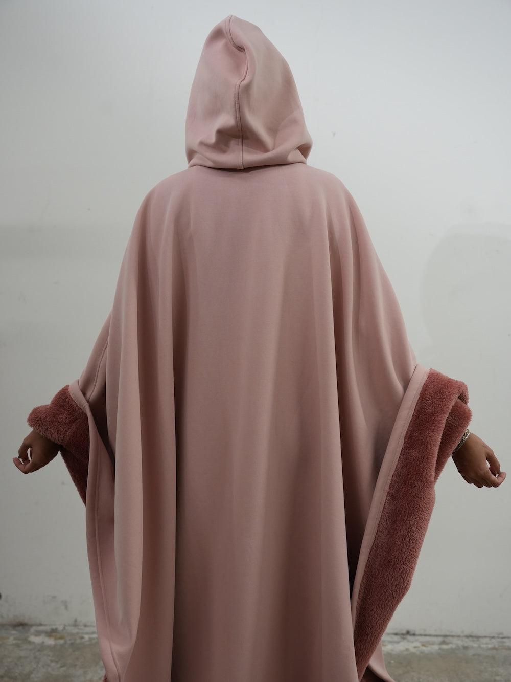 Unisex Ponczo z Kapturem w Stylu Oversize | Ciepła Bluza Przejściowa