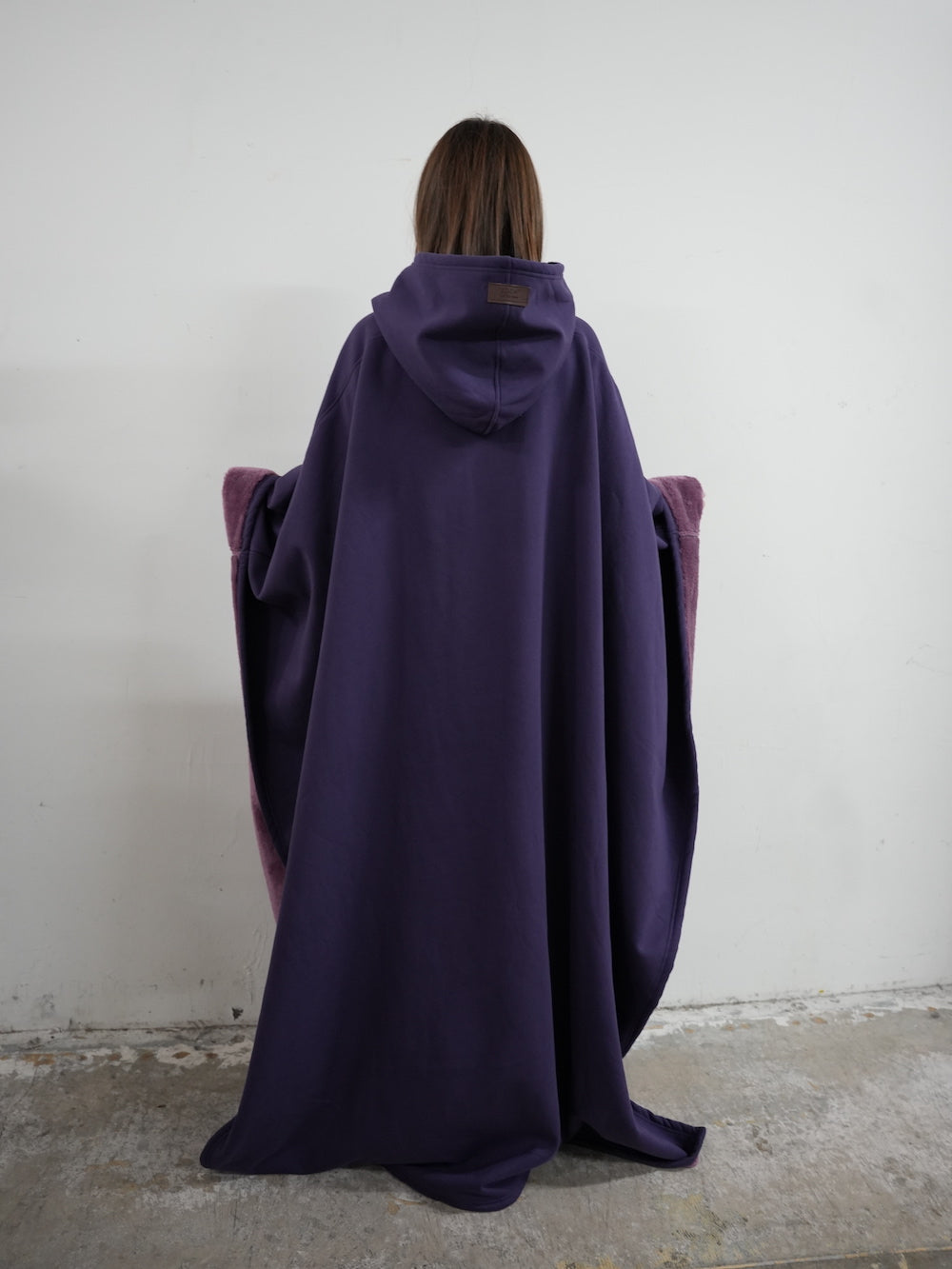 Unisex Ponczo z Kapturem w Stylu Oversize | Ciepła Bluza Przejściowa