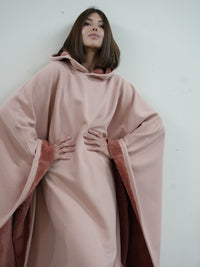 Unisex Ponczo z Kapturem w Stylu Oversize | Ciepła Bluza Przejściowa