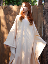 Unisex Ponczo z Kapturem w Stylu Oversize | Ciepła Bluza Przejściowa