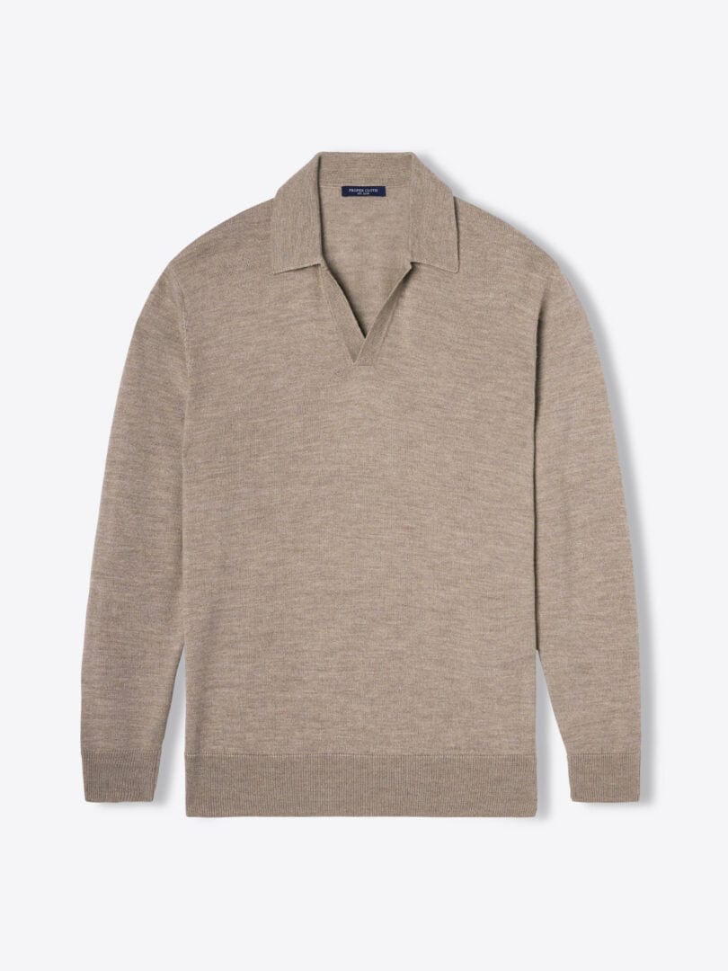 Sweter Męski z Dekoltem V o Eleganckiej Linii | Klasyczny Sweter Męski na Co Dzień