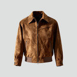 Męska Kurtka Vintage z Zamkiem | Klasyczna Kurtka Przejściowa na Co Dzień