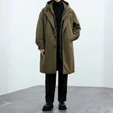 Męska Kurtka Zimowa Długa Wodoodporna | Pikowany Trencz Męski na Zimę