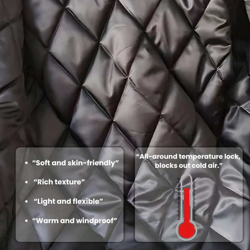 Męska Kurtka Zimowa Długa Wodoodporna | Pikowany Trencz Męski na Zimę