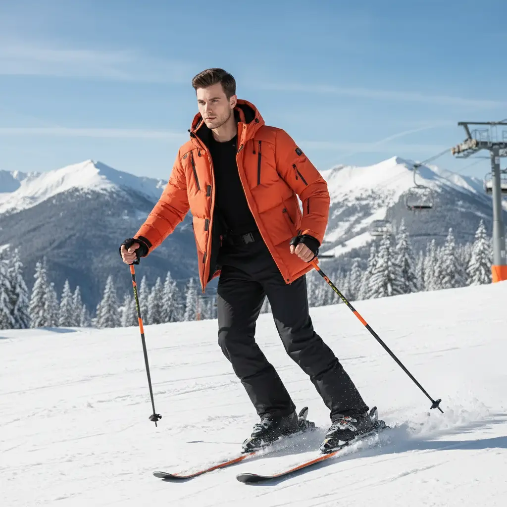 Unisex Kurtka Narciarska Wodoodporna Termiczna | Zimowa Kurtka Sportowa na Stok