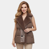 Damska Kamizelka Ocieplana o Średniej Długości | Kamizelka Zimowa Damska