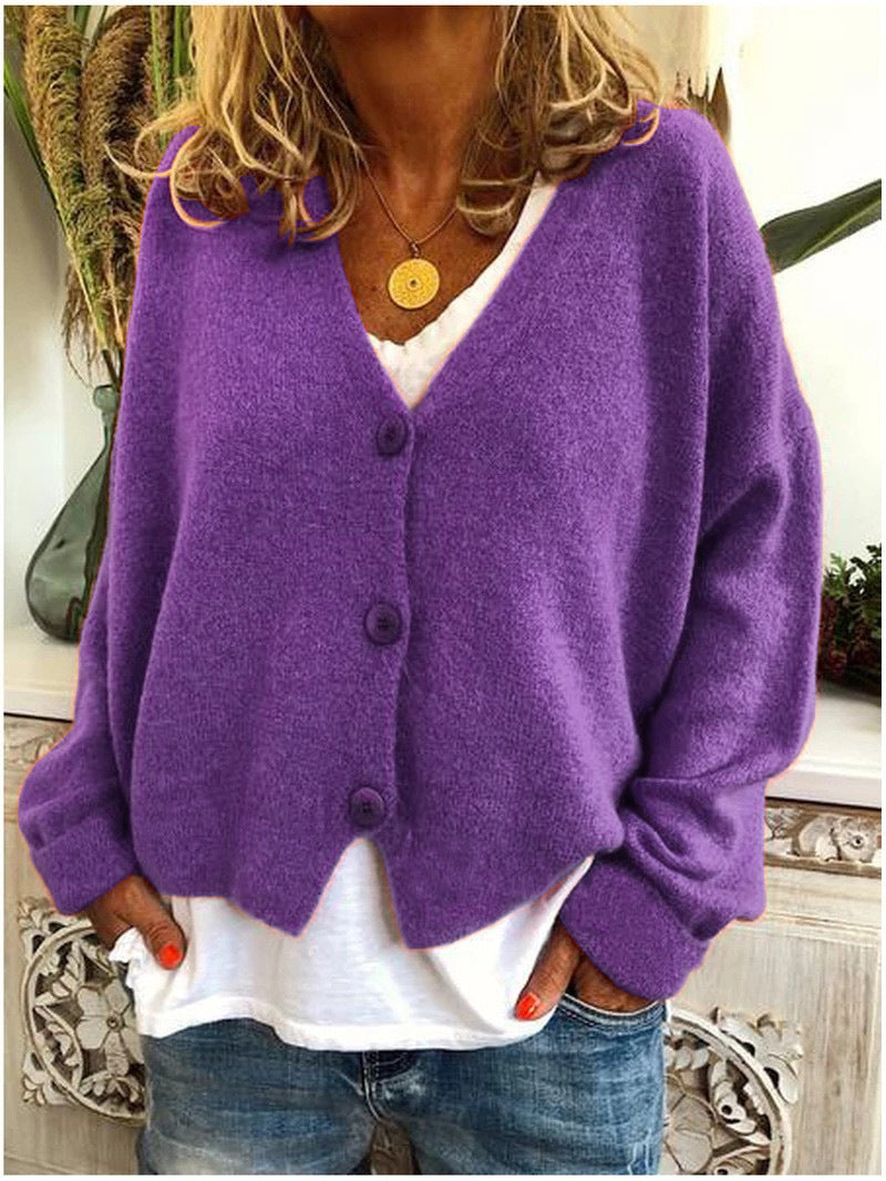 Sweter Kardigan Damski | Luźny Krój | Styl Casual | Całoroczna Warstwa