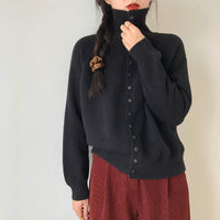 Kardigan Damski w Klasycznym Stylu Dzianinowym | Sweter Damski Rozpinany Casual