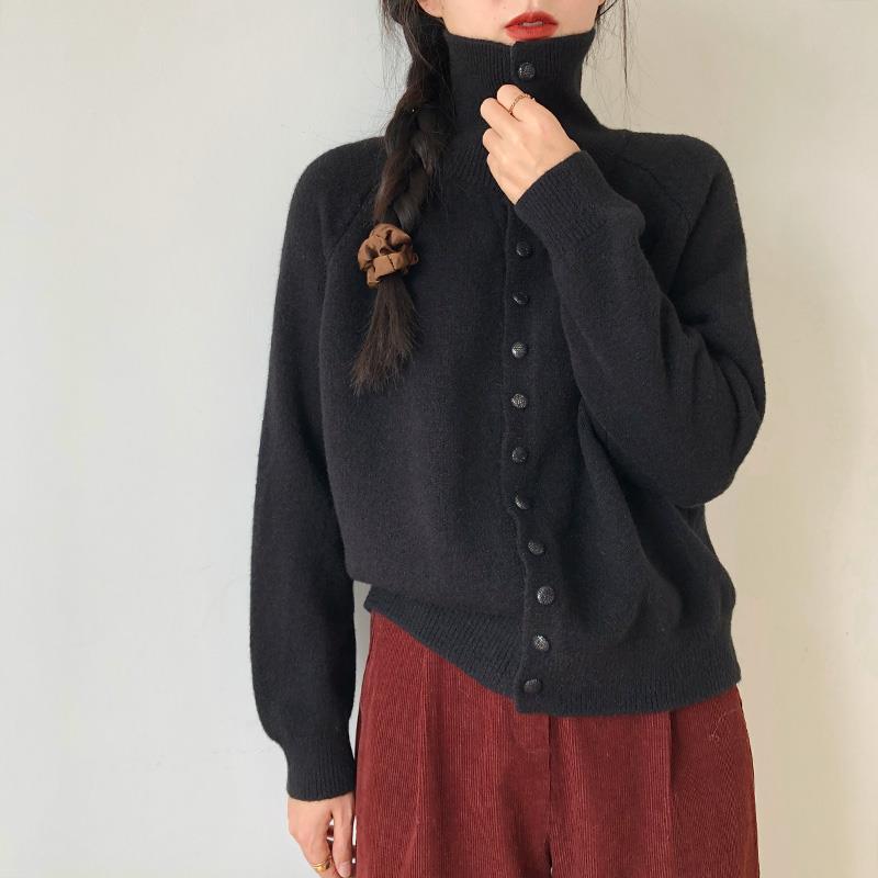 Kardigan Damski w Klasycznym Stylu Dzianinowym | Sweter Damski Rozpinany Casual