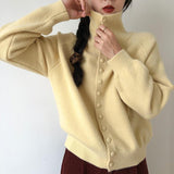 Kardigan Damski w Klasycznym Stylu Dzianinowym | Sweter Damski Rozpinany Casual
