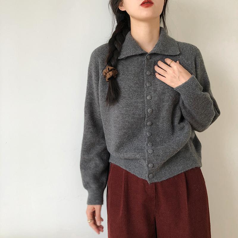 Kardigan Damski w Klasycznym Stylu Dzianinowym | Sweter Damski Rozpinany Casual