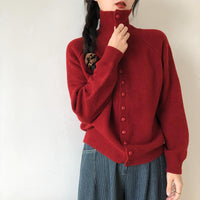 Kardigan Damski w Klasycznym Stylu Dzianinowym | Sweter Damski Rozpinany Casual