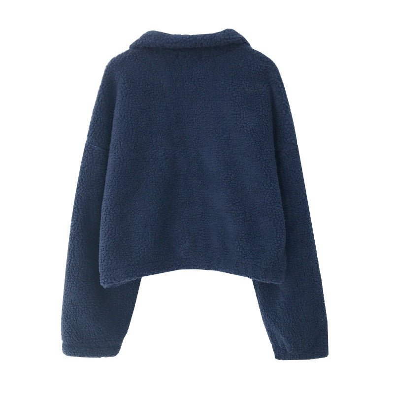 Kurtka Damska Fleece w Stylu Oversize Fluffy | Ciepła Kurtka Zimowa Casual
