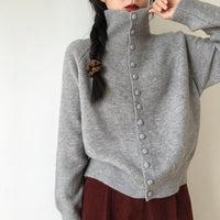 Kardigan Damski w Klasycznym Stylu Dzianinowym | Sweter Damski Rozpinany Casual