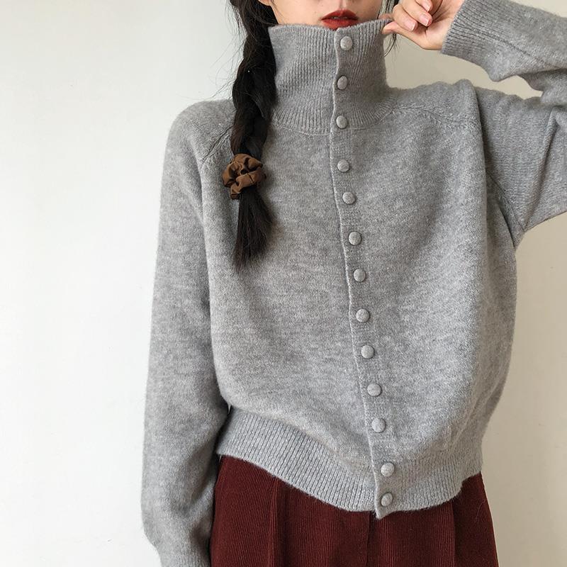 Kardigan Damski w Klasycznym Stylu Dzianinowym | Sweter Damski Rozpinany Casual