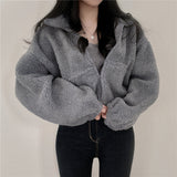 Kurtka Damska Fleece w Stylu Oversize Fluffy | Ciepła Kurtka Zimowa Casual