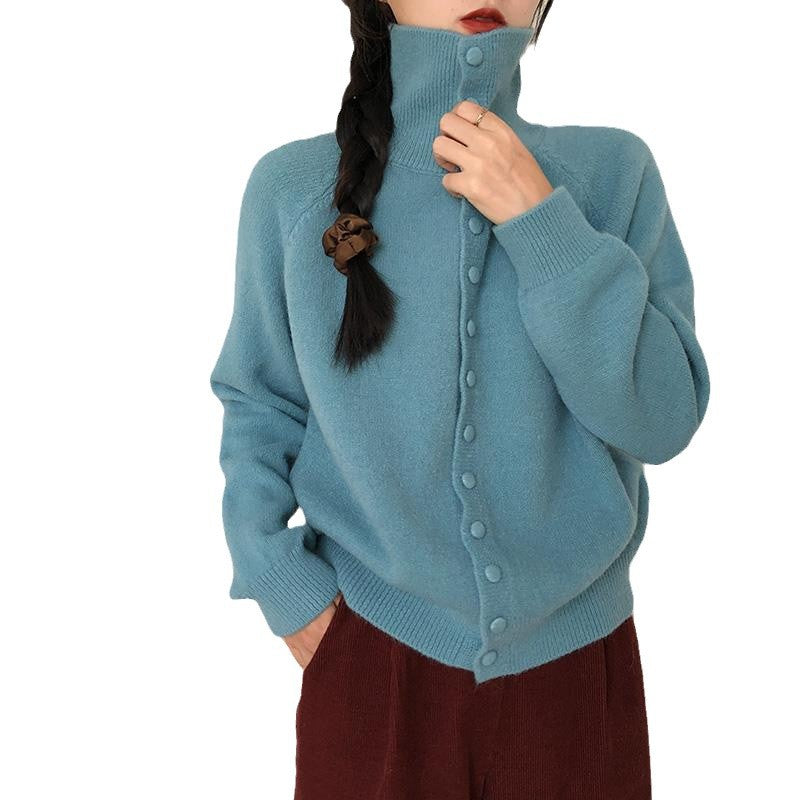 Kardigan Damski w Klasycznym Stylu Dzianinowym | Sweter Damski Rozpinany Casual