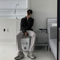 Męska Koszulka Polo z Długim Rękawem i Półzamkiem | Sweter Smart Casual