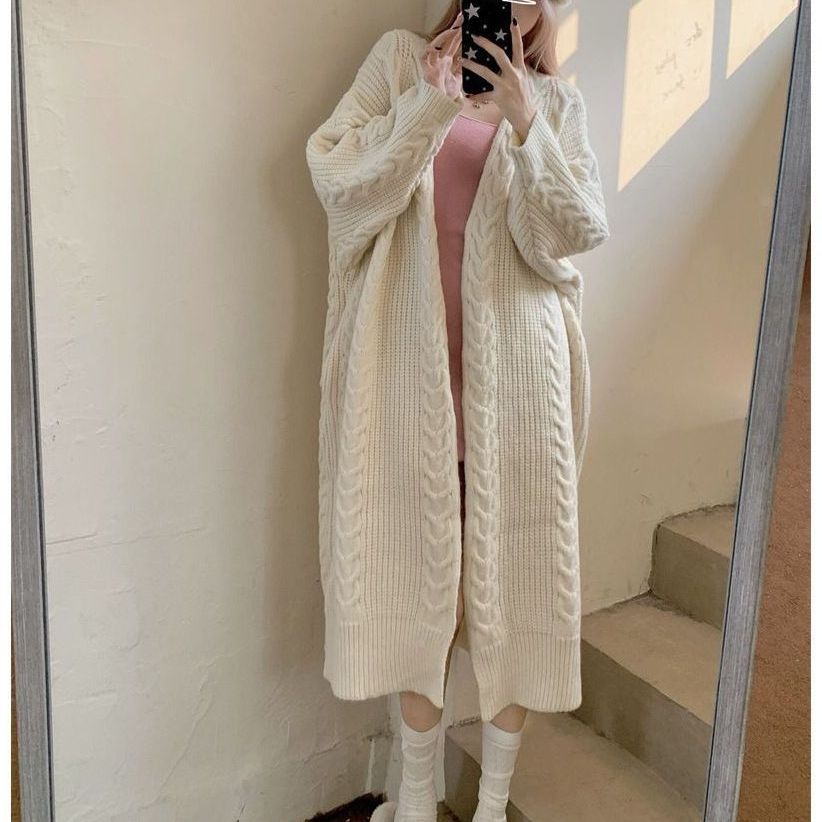 Kardigan Damski Długi w Stylu Oversize | Sweter Damski na Jesień i Zimę