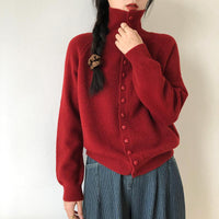 Kardigan Damski w Klasycznym Stylu Dzianinowym | Sweter Damski Rozpinany Casual
