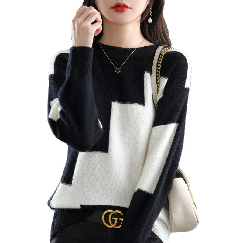 Sweter Damski w Klasycznym Stylu Zimowym | Ciepły Sweter na Sezon